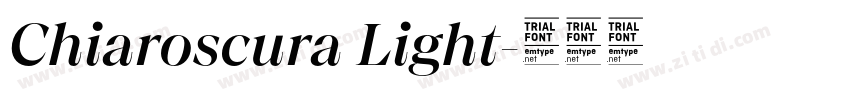Chiaroscura Light字体转换
